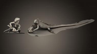 3D model Green iguana (STL)